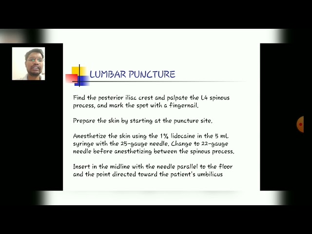 CSF - Lumbar Puncture (techniques) Part-16-By Dr. Robin Chopra (PT)/  Dept. of Physiotherapy/ RPIIT