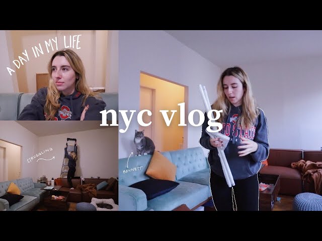 nyc vlog: day in my life, home improvements gone wrong, advent calendar unboxing