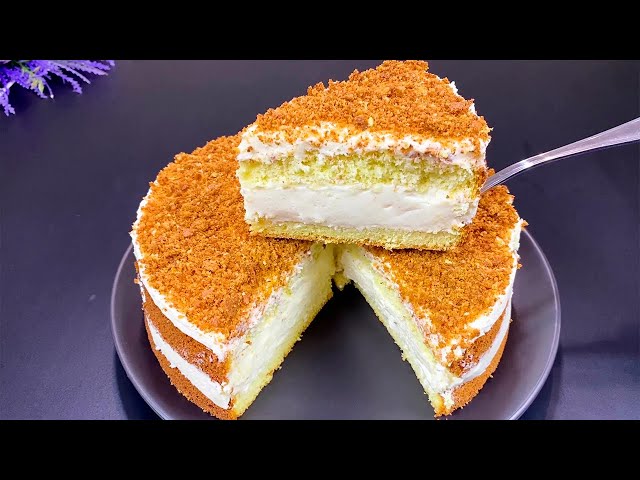 Cake in 5 minutes! You will make this cake every day Few people cook cakes like this!🥰