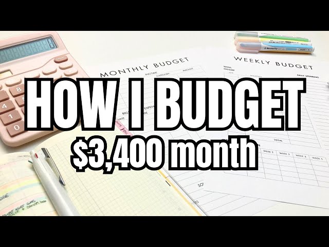 How I budget as a single mom | Low income, $3,400 per month | April Week 1 2024
