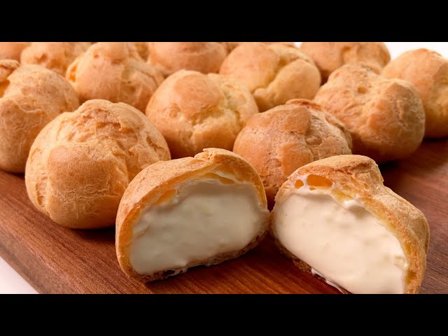 How to make Perfect CREAM PUFF (easy home baking recipes)