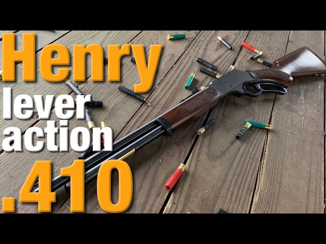 Henry’s lever action .410 shotgun is sweet!