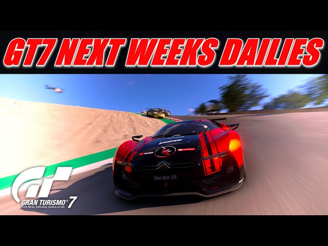 Gran Turismo 7 - Next Weeks Daily Races - Week Starting 11th March 2024