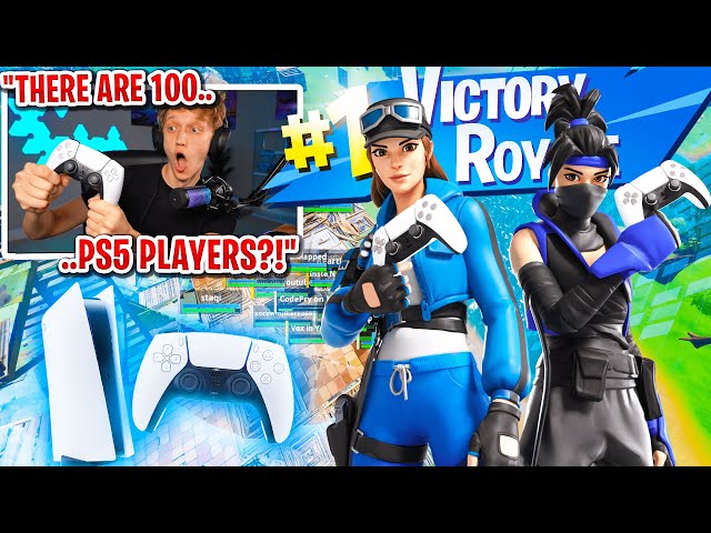 I got 100 PS5 players to scrim for $100 in Fortnite... (best console players)