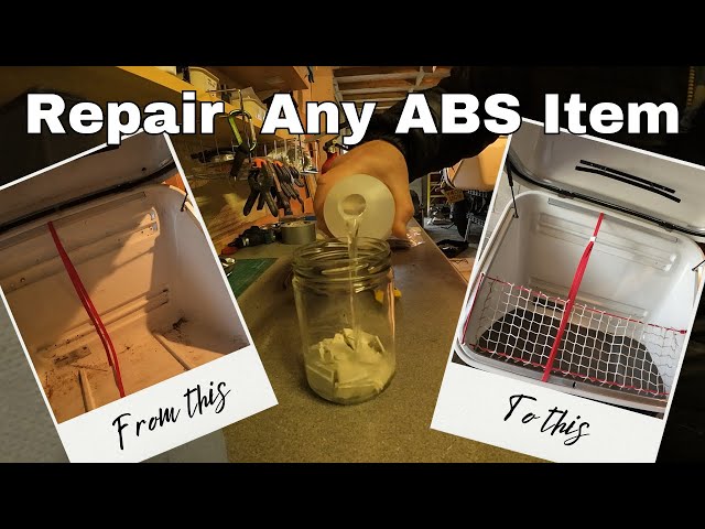 Repairing and Reinforcing Large ABS Plastic Items with ABS Slurry