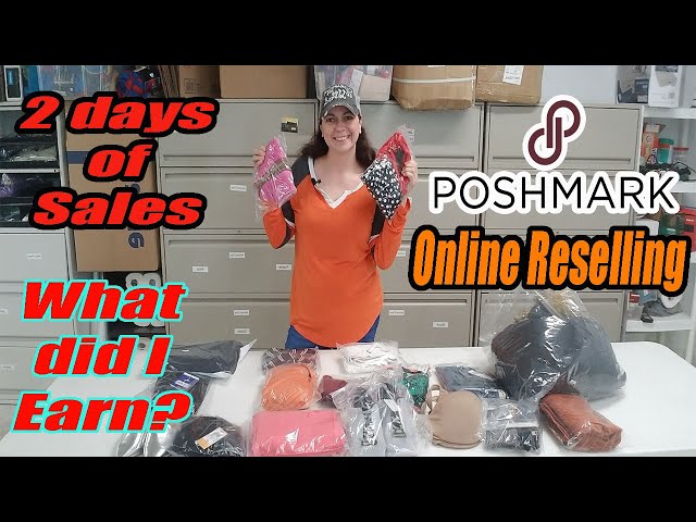 Poshmark Sales -What are my earnings? - How much did I Sell and What was it? - Online Reselling