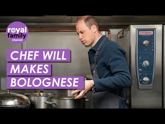 Prince William Helps Charity Make Tasty Bolognase Sauce