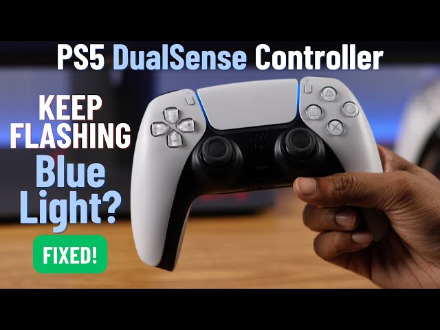 Fix  Flashing Blue Light on PS5 Controller! Blinking