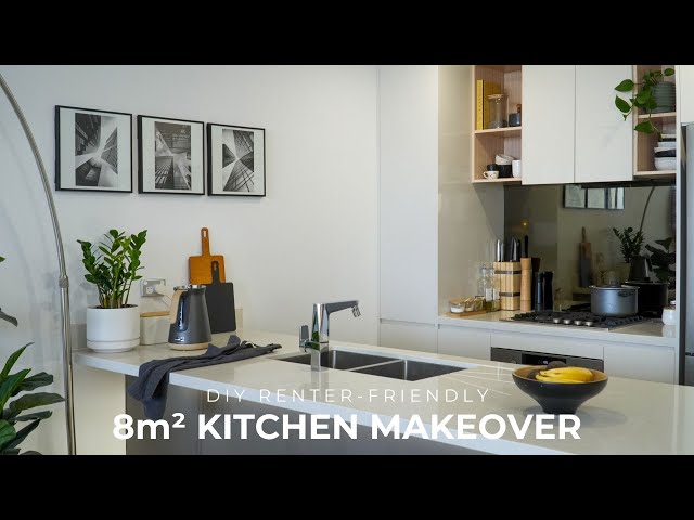 DIY Rental Kitchen Makeover + Organization Tour