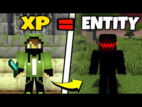 Minecraft, But If I Get XP I Convert To Random Entity || Minecraft Entity