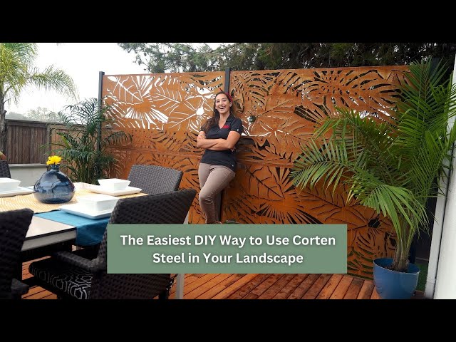 The Easiest DIY Way to Use Corten Steel for Privacy in Your Landscape