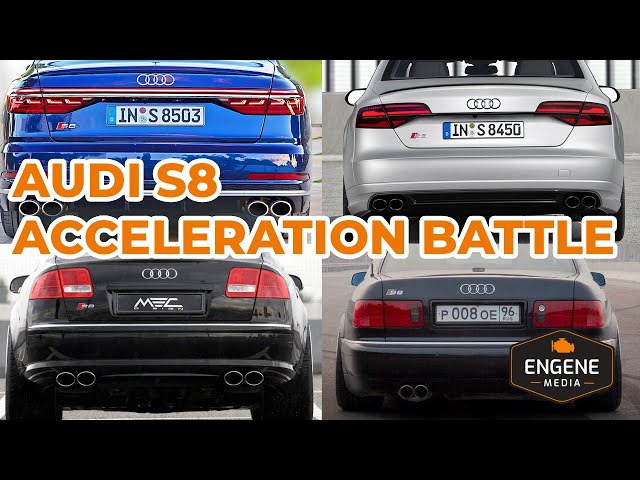Audi S8 ACCELERATION BATTLE (all generations)