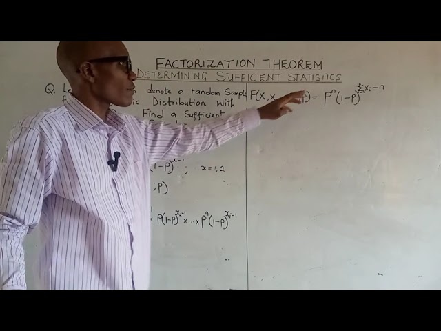 Geometric distribution, factorization theorem