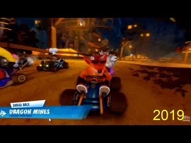 Crash Team Racing Nitro Fueled: Evolution Of Dragon Mines 1999 - 2019