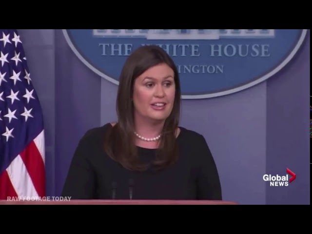 Sarah Sanders, Jim Acosta spar over "enemy of the people" comments