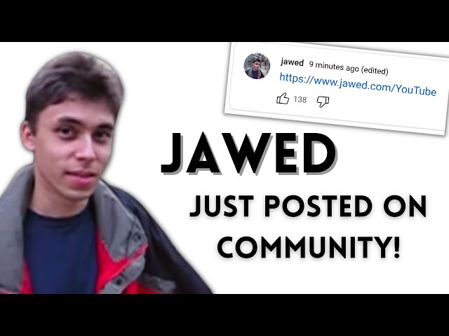 Jawed just POSTED a Community Post on his Channel | @Timeworks