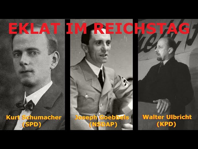 Ende der Republik: EKLAT im Reichstag - Joseph Goebbels beleidigt SPD und Hindenburg (1932)