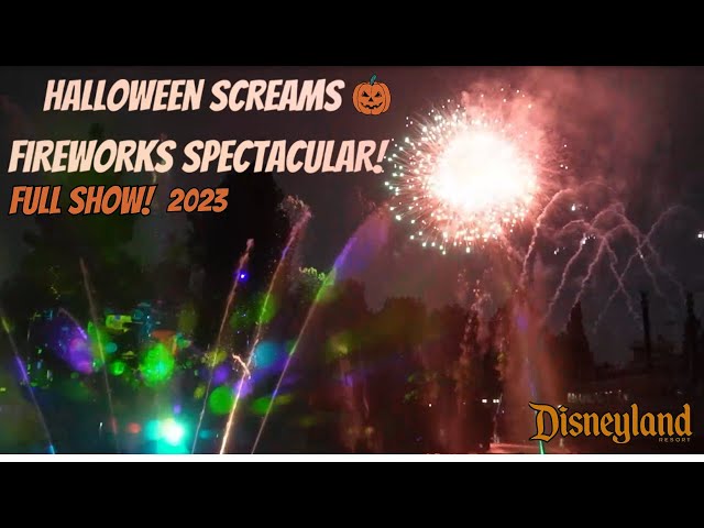 Halloween Screams Fireworks Disneyland [2023 FULL SHOW!] | POV from Rivers of America!