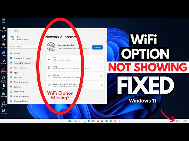 💥Fixed! WiFi Option Not Showing on Windows 11 Settings || Missing WiFi