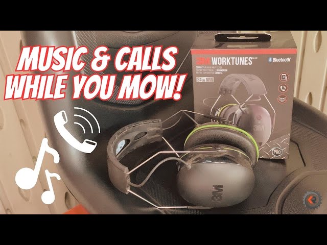 3M WORKTUNES Wireless NR Headphones - Listen to Music and Take Phone Calls while Mowing Your Lawn!