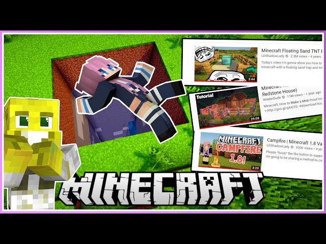 Tricking Lizzie with her Own Trap! | Following Youtuber Minecraft Tutorials