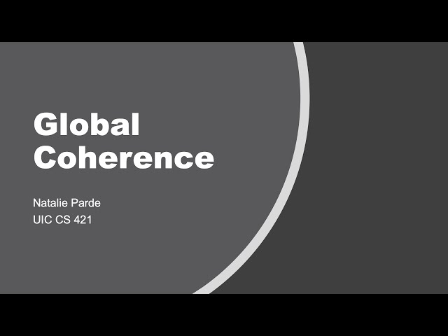 Global Coherence