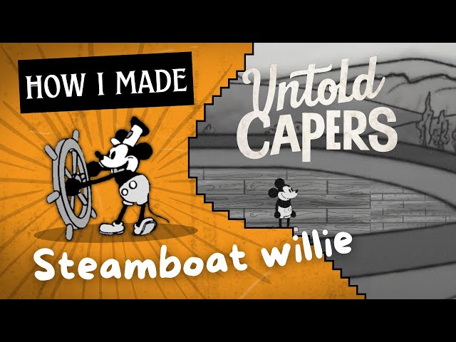 I made a Steamboat Willie Level for public domain game | Untold Capers