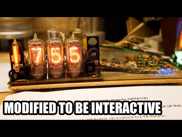 Modified Nixie tube Voltmeter For Interactive Display