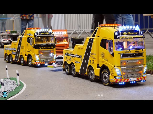 FROM MODEL KIT TO REALISTIC MASTERPIECE: THE TAMIYA VOLVO FH16 GLOBETROTTER TOWTRUCKS IN ACTION!