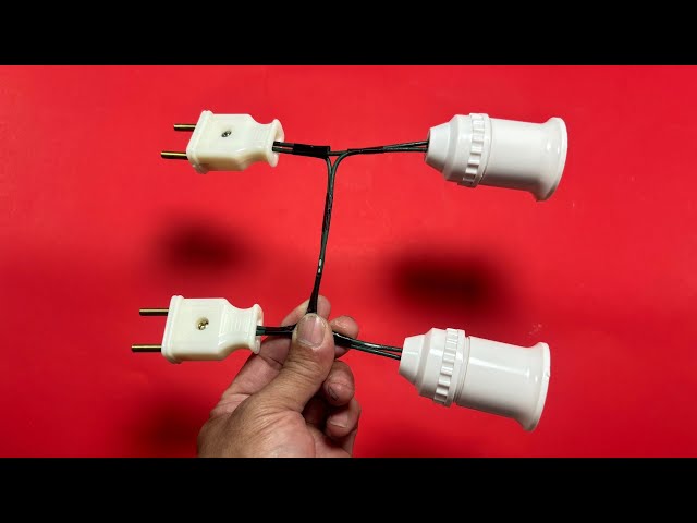 I have an idea I want to share with everyone about connecting an electric plug to an electric bulb.