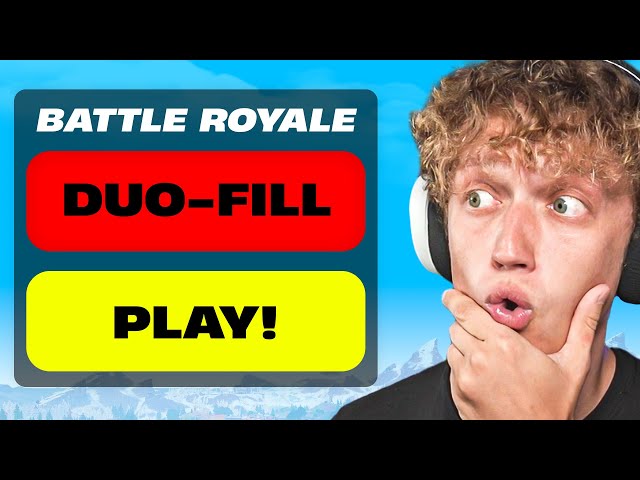I Hosted A Tournament That Gives You A *RANDOM DUO* In Chapter 5 Fortnite!