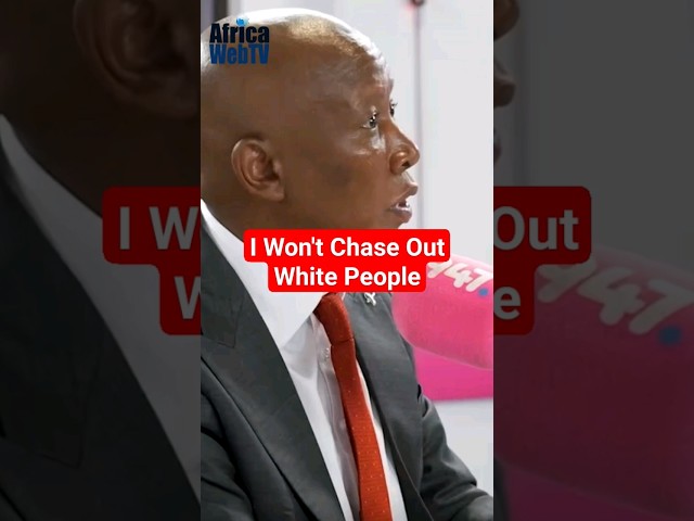 I Won't Chase Out White People | Julius Malema