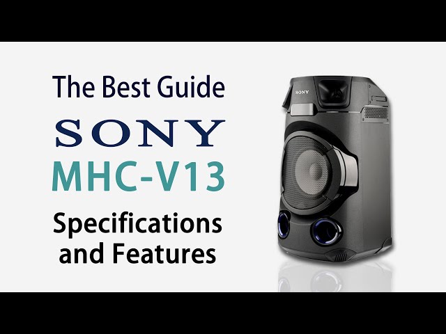 Sony MHCV13: Your Portable Party Powerhouse!
