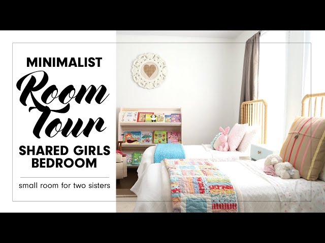 MINIMALIST ROOM TOUR | SHARED GIRLS BEDROOM