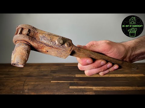 100 year old rare antique ratchet restoration | Dr. Hut of Handcraft