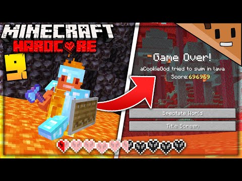 I ALMOST DIED in my Hardcore Minecraft Series... (#9)