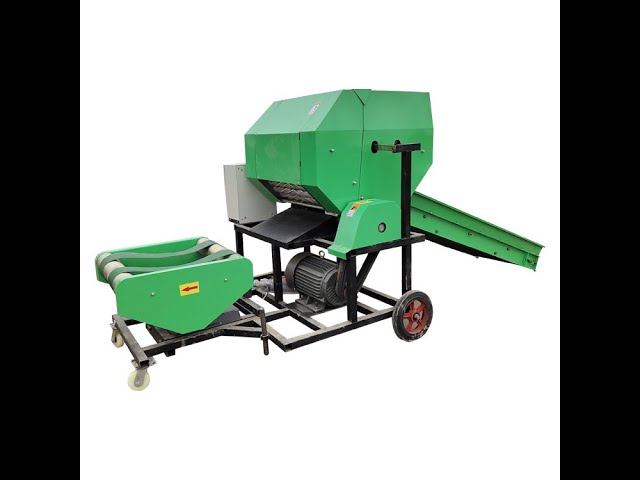 video of full aotomatic baling machine with diesel engine