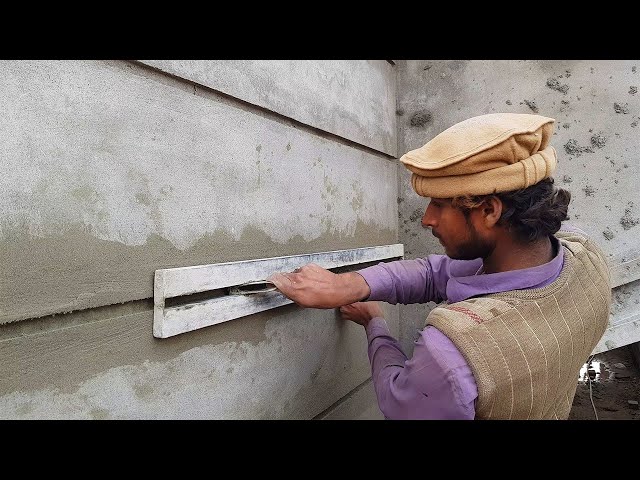 Making Groove Design on a Wall