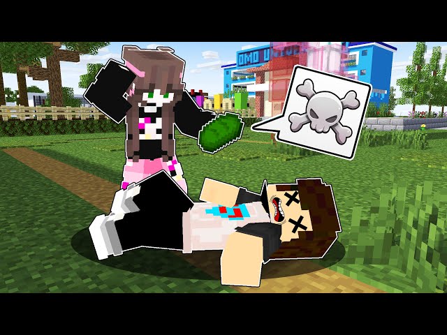 Mikay pick up the POISONOUS BREAD in Minecraft
