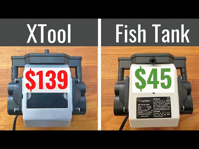 XTool Air Assist vs. Cheap Aquarium Pump