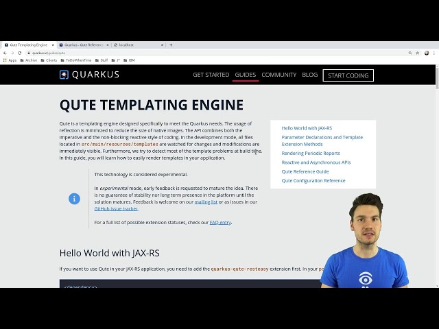 Qute templates with Quarkus