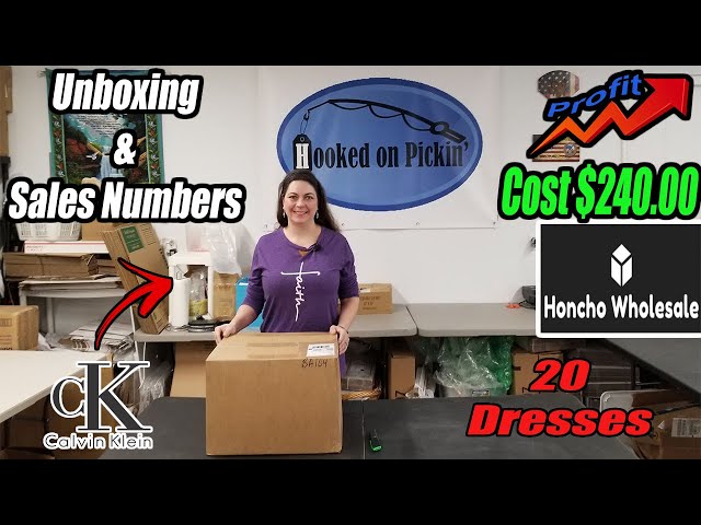 Honcho Wholesale Unboxing High End Dresses - My sales Numbers! Will I make money? Online Reselling