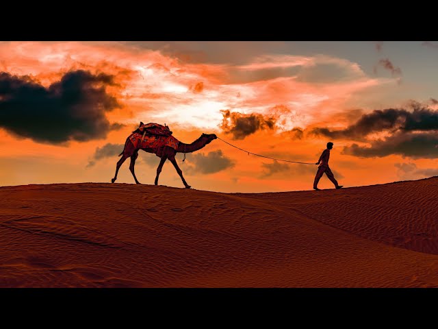 Arabian Music [4K]  - Meditation in Desert (Part 3), Arabian Flute & Arabian Nights