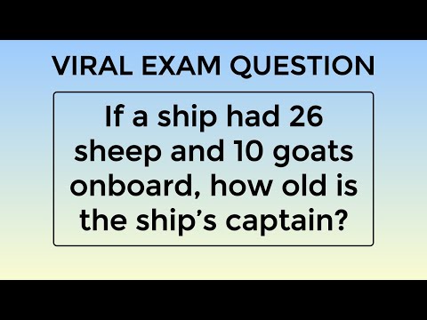 The REAL Answer To The Viral Chinese Math Problem "How Old Is The Captain?"