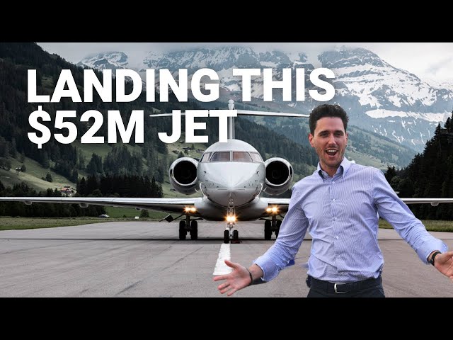 Hidden Military Airfield in the Swiss Alps | Bombardier Global Express