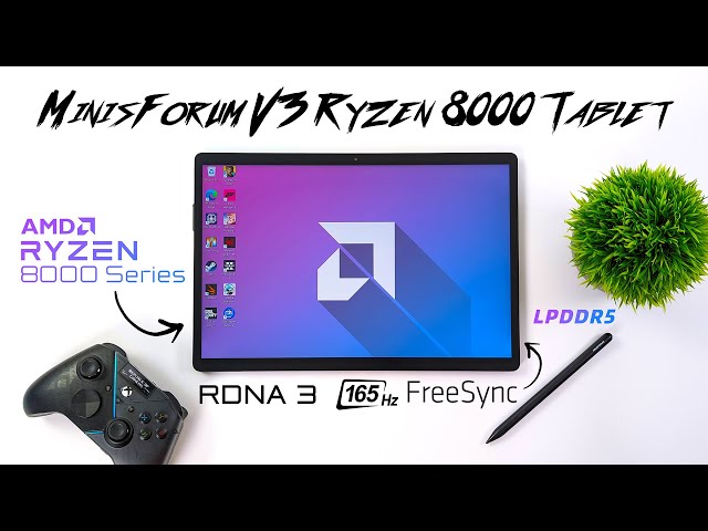 This Is The World's First AMD Ryzen 3 In 1 Tablet And It's FAST! Minisforum V3