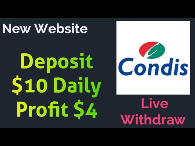 How To Work Condis || Condis Live Withdraw Proof || New Website 2024 ||