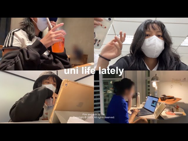 my uni life lately 🦷 lectures, cafe studying, vacant hours