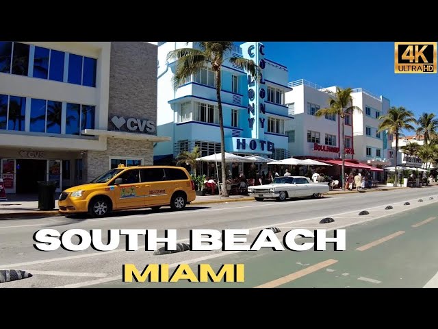 Walking South Beach Miami 4K