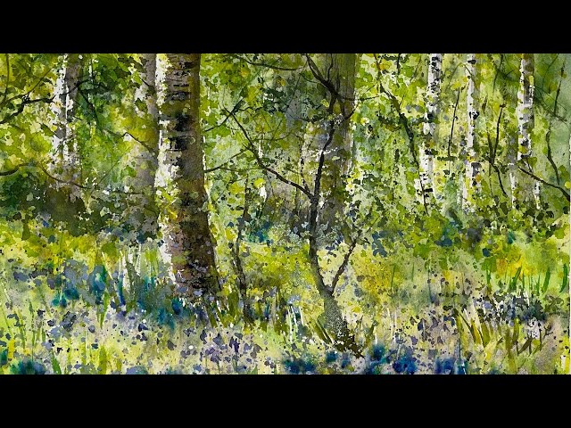 Capture The Beauty & Atmosphere of a Bluebell Wood: Watercolour Landscape Tutorial
